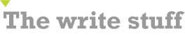 the write stuff
