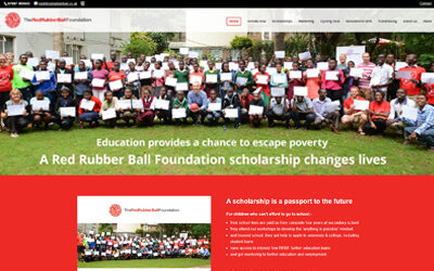 Fundraising website for an inspirational charity